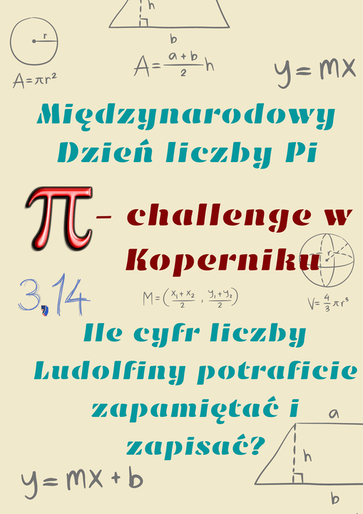 plakat dzień liczby Pi